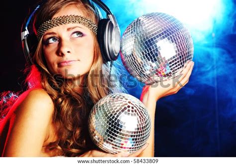 Disco Girl Stock Photo 58433809 Shutterstock