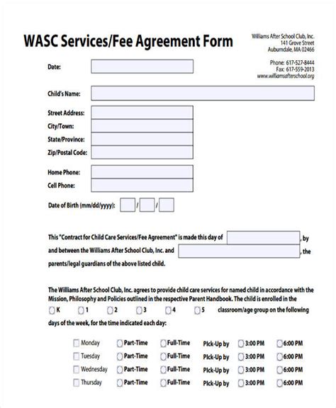 44 Agreement Form Samples Word Pdf Free And Premium Templates