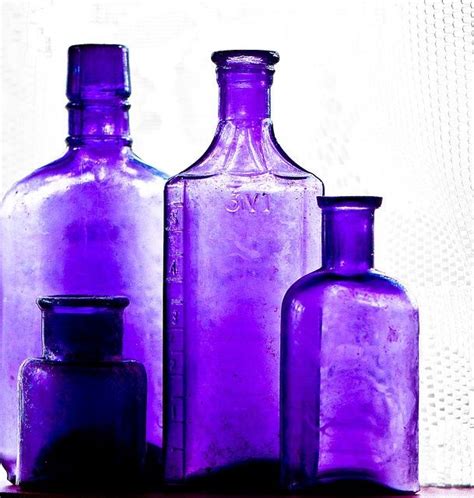 Purple Purple Bottle Colored Glass Bottles Purple Glass