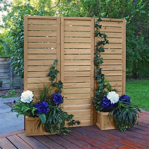 Check out our wood panel fence selection for the very best in unique or custom, handmade pieces from our wall décor shops. privacy-screen-for-raised-deck-planter-box-and-screen-wood ...
