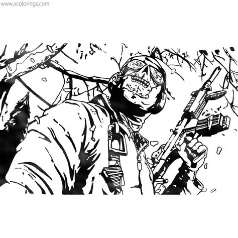 Call Of Duty Coloring Pages Ghost