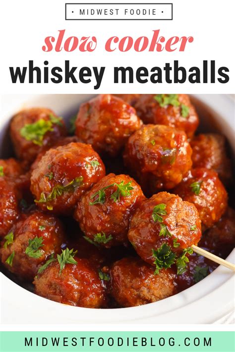 We may earn money or products from the companies mentioned in this post. Slow Cooker Bourbon Whiskey BBQ Meatballs | Recipe | Bbq meatballs, Crock pot meatballs ...
