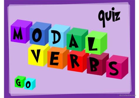 Modal Verbs Quiz General Gramma English Esl Powerpoints