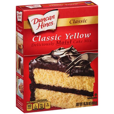 Duncan hines also has two new products perfect for winter treats: Duncan Hines Classic Yellow Deliciously Moist Cake Mix, 15 ...