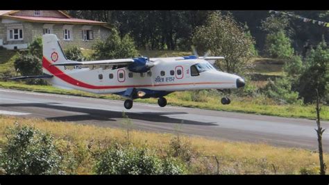 Landings And Takeoffs At Lukla Airport 2800m New High Definition