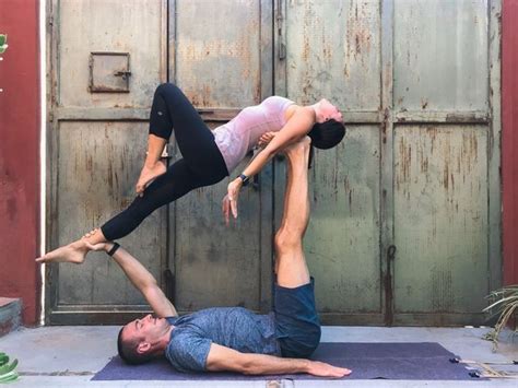 Couple S Yoga Poses Easy Medium Hard Yoga Poses For Two People In