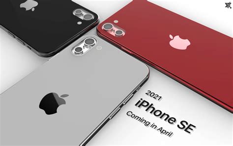 Iphone Se 2021 Concept Gets Dual Camera Glossy Body Concept Phones