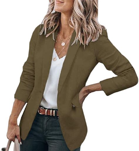 cicy bell womens casual blazers open front long sleeve work office jackets blazer at amazon