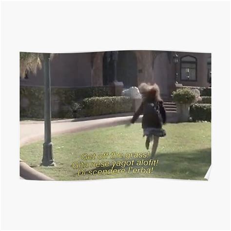 Princess Diaries Get Off The Grass Poster For Sale By Mangogirl01 Redbubble
