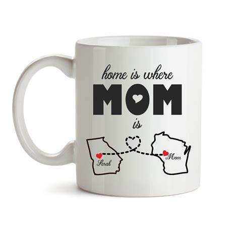 Mother's day gifts for long distance. Mothers Day Gift For Mom Long Distance Mug Mom Home Is ...