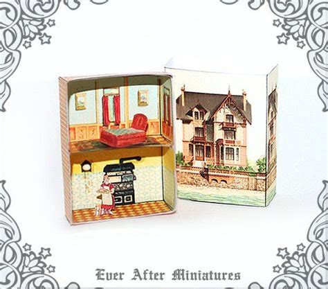 Vintage Matchbox Miniature Dollhouse Kit 3 Diy Miniature Etsy