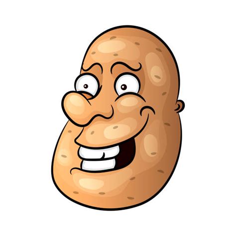 Background Of The Cute Potato Vegetable Illustrations Royalty Free