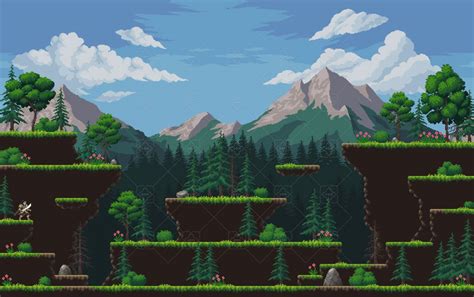 Forest Environment Pixel Art Tileset Gamedev Market