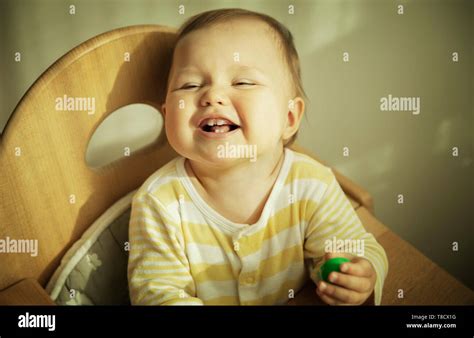 Cute Baby Smiling Stock Photo Alamy
