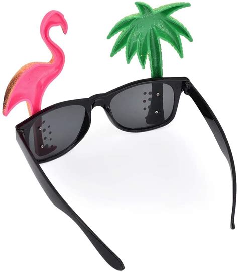 Ds Distinctive Style Pieces Hawaiian Tropical Novelty Sunglasses