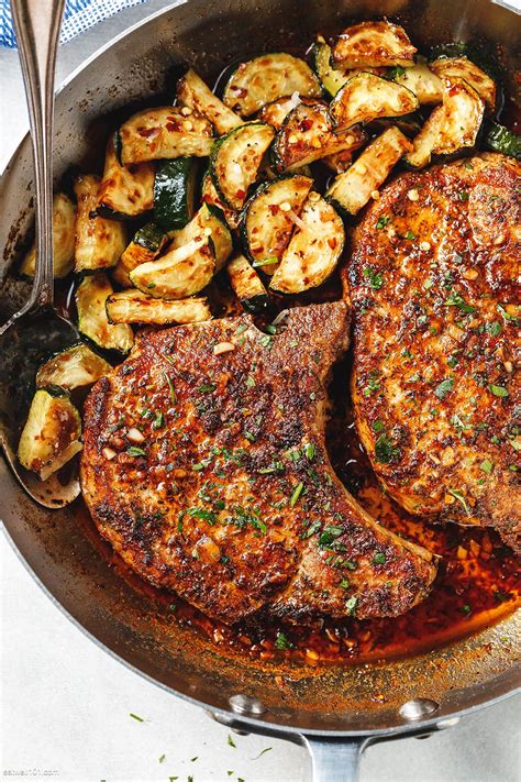 Same goes for frozen chops — either thaw them before you put them in, or adjust the cooking time. Cajun Pork Chops Recipe with Zucchini - Pork Chops Recipe ...