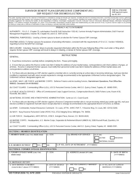 Dd Form 2656 10 Fill Out Sign Online And Download Fillable Pdf