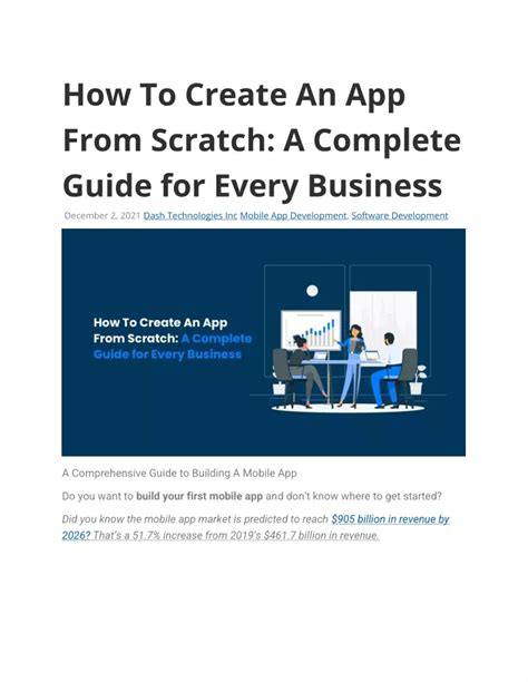Ppt How To Create An App From Scratch A Complete Guide For Every
