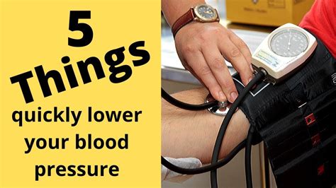 5 Things That Quickly Lower Blood Pressure Youtube