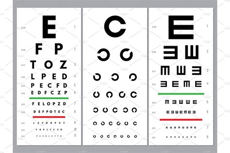 Eyes Charts Ophthalmology Vision Background Graphics ~ Creative Market