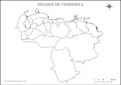 Mapa De Venezuela Con Estados Y Capitales Para Colorear Imagui