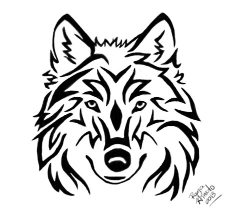 Tribal Wolf Head Tattoo By Rayahinato On Deviantart