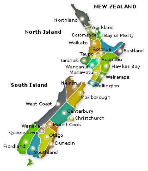 Regions Of New Zealand Eclectic Content