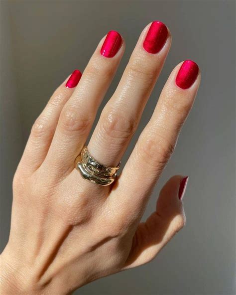 15 Ideas De Manicura Roja Elegantes Para Uñas Cortas Para Llevar Ahora