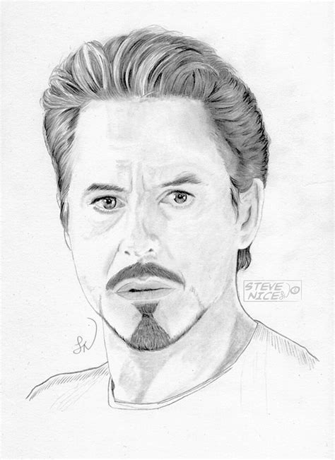 Tony Stark Sketch At Explore Collection Of Tony