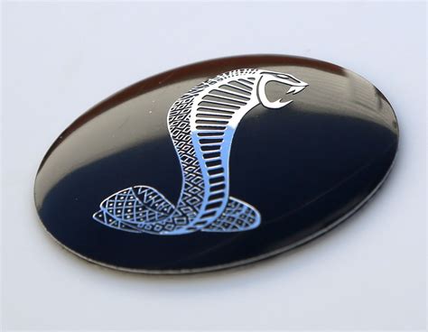 Dome Shape 3d Metal Cobra Sticker Decal Emblem For Mustang 22 In