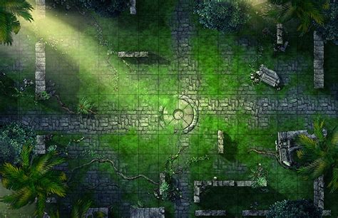 Ras Nsi Paper Miniature And Jungle Battle Map Dungeon Masters Guild