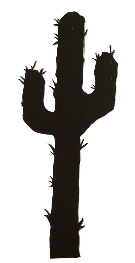 Free Black And White Cactus Clipart Cactus Desert Black And White