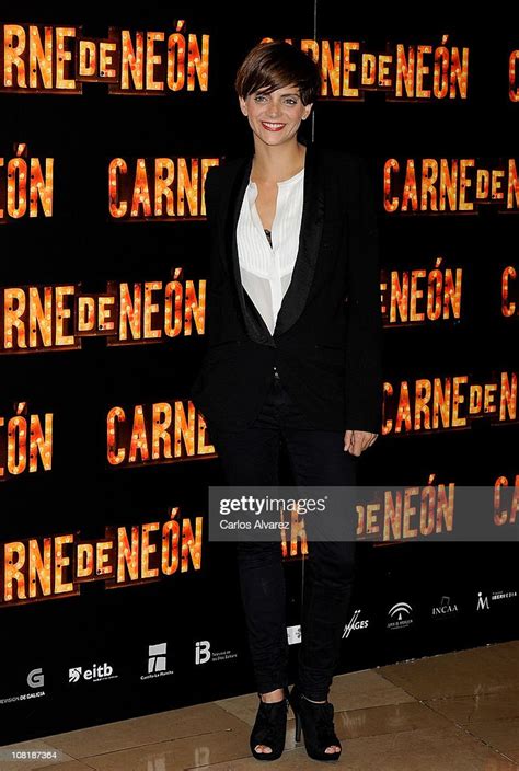 Spanish Actress Macarena Gomez Attends Carne De Neon Photocall At