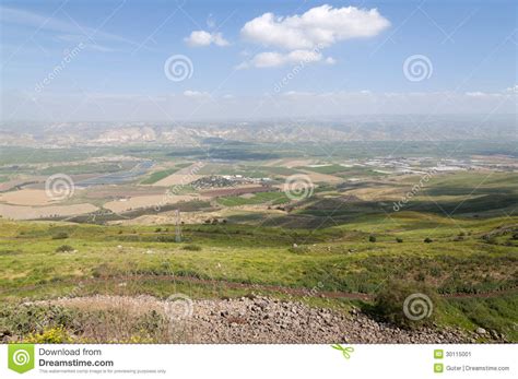 Jordan Valley Y El Mar De Galilea Imagen De Archivo Imagen De