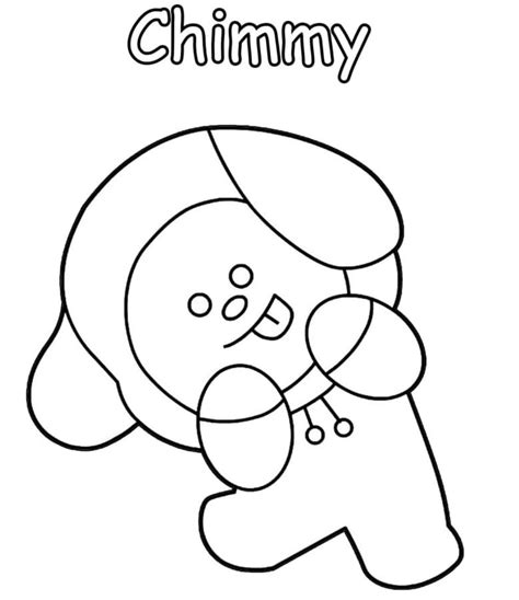 Cute Koya Bt21 Coloring Page Free Printable Coloring Pages For Kids
