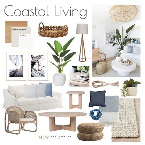Coastal Living Interior Design Mood Board By Merce Walsh Interiors