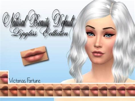 The Sims Resource Natural Beauty Default Lipgloss Collection By