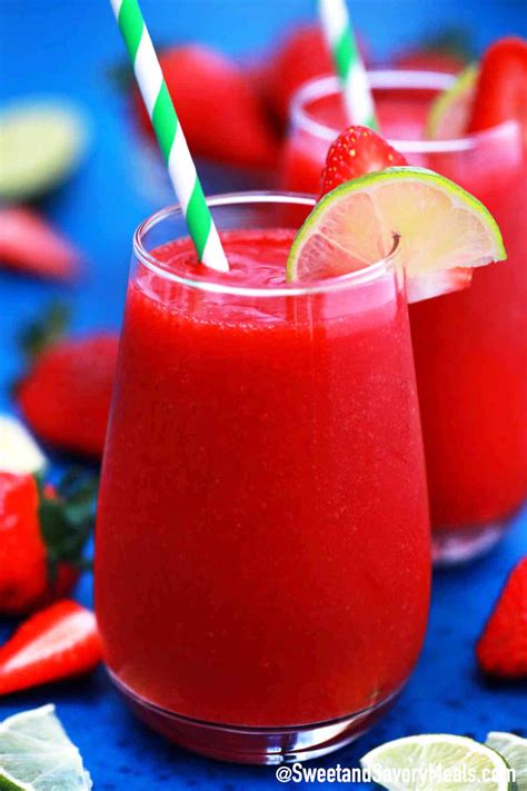 This is where it gets a little iffy. Frozen Strawberry Daiquiri Video - Sweet and Savory Meals