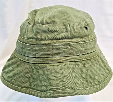 Size 60 1968 Dated Australian Army Uniform Green Bush Hat Jb