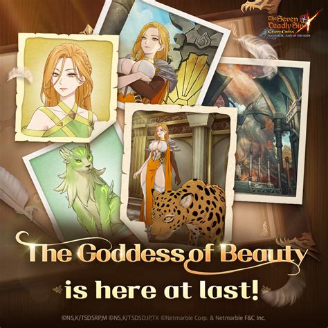 The Seven Deadly Sins Grand Cross On Twitter 🖼 The Goddess Of Beauty
