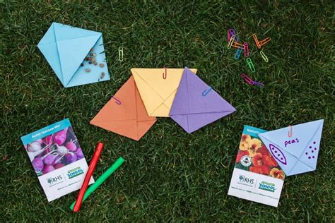 How To Make An Origami Seed Packet Rhs Campaign For School Gardening