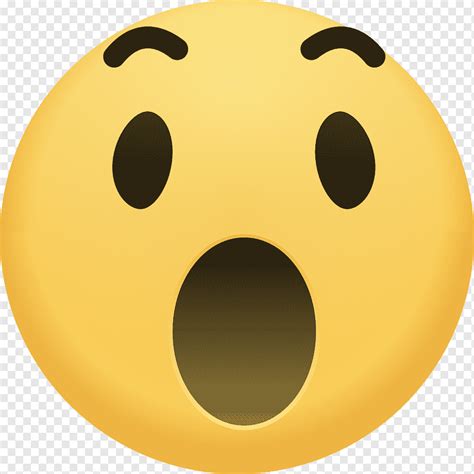 Guau Emoji Cara Emoticon Emoción Sorprendido Expresión Reacción