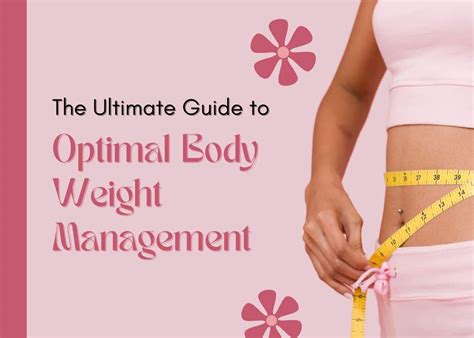 Optimal Body Weight Management The Ultimate Guide To Balancing Food
