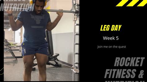Leg Day Workout Week 5 Leg Day Motivation Youtube