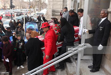 Pallbearers Carry The Casket Of Bettie Jones During Her Funeral At