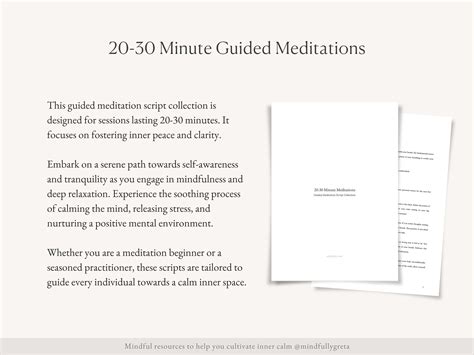 20 30 Minute Guided Meditation Script Bundle Guided Meditation Script