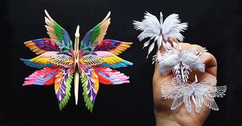 Self Taught Origami Artist Folds Exquisitely Intricate Paper Cranes To