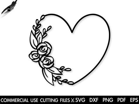 Valentine Svg Files Open Heart Svg Wedding Clipart Love Svg Designs