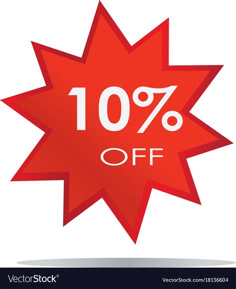 10 Off Sale Discount Banner Special Offer Vector Image