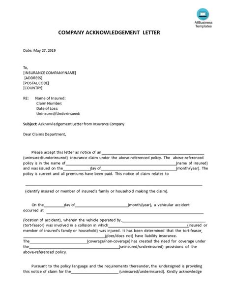 If you are worried about how to draft an acknowledgement letter do check out the samples attached below. How to draft a company Acknowledgement Letter? Have a look ...